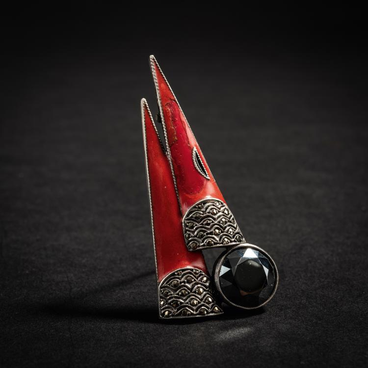 Hauptbild zu Objekt, Brooch, c. 1930, Theodor Fahrner, Fahrner, Theodor, Pforzheim, 153C 702