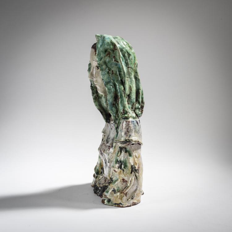 Bild 2 zu Objekt, Woman bust with headscarf, after 1925, Susi Singer, Gr&uuml;nbach, 153C 482