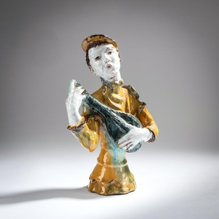 Hauptbild zu Objekt, Mandolin player, after 1925, Susi Singer, Gr&uuml;nbach, 153C 483