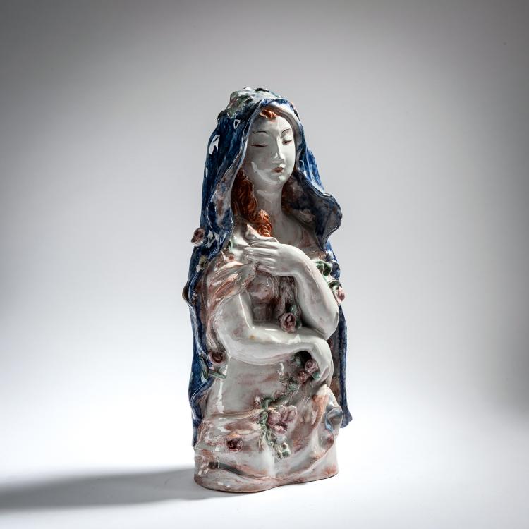 Hauptbild zu Objekt, Female half figure, c. 1922, Susi Singer, Wiener Werkst&auml;tte, 153C 481