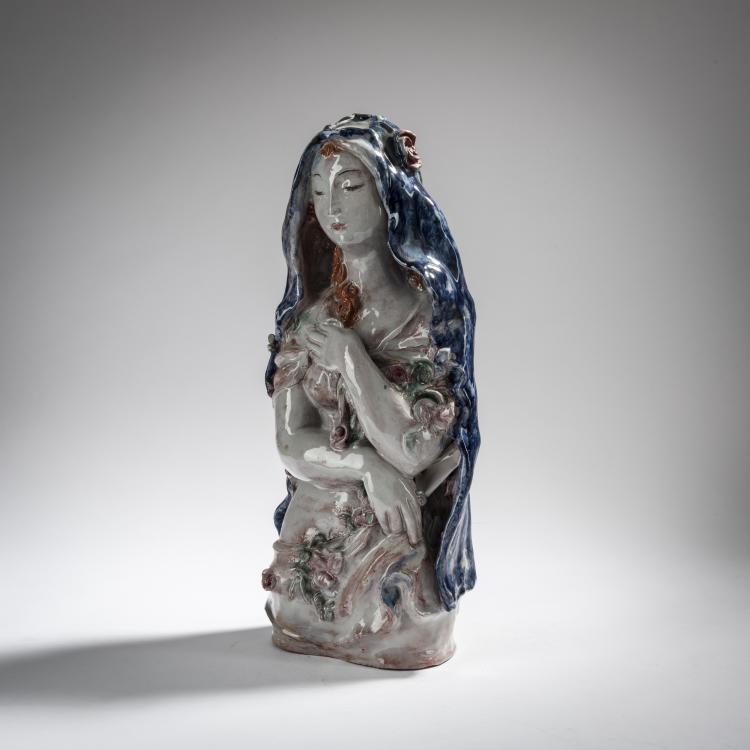 Bild 3 zu Objekt, Female half figure, c. 1922, Susi Singer, Wiener Werkst&auml;tte, 153C 481