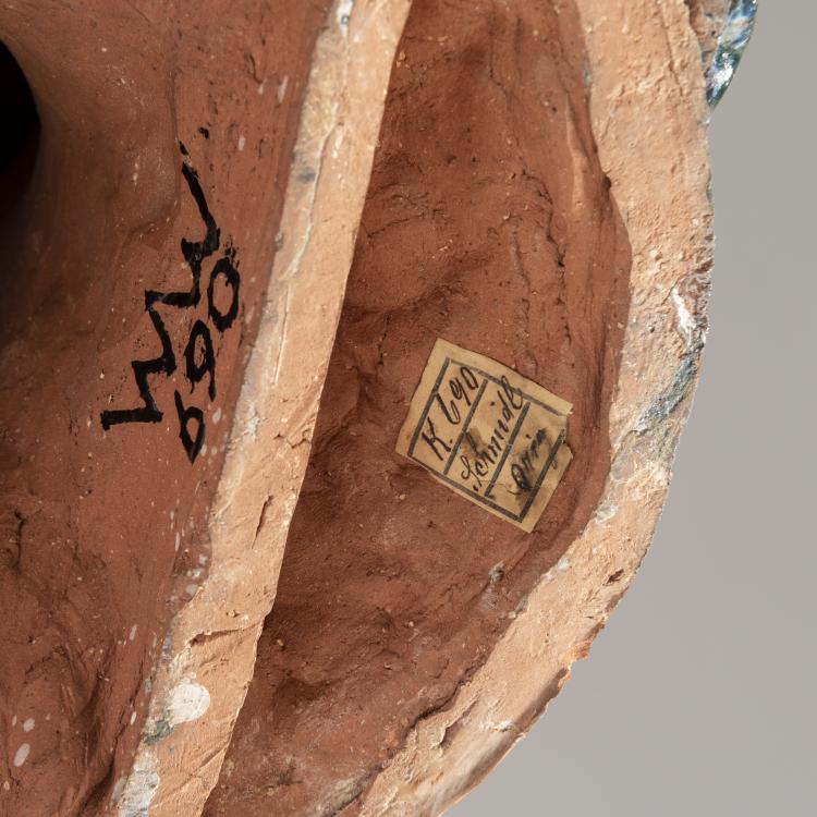 Bild 4 zu Objekt, Head with blond hair, c. 1920, Hedwig Schmidl, Wiener Werkst&auml;tte, 153C 480