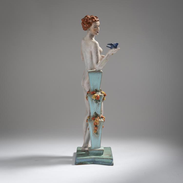 Bild 1 zu Objekt, Nude with a bird, c. 1930, Keramos, Wien, 153C 527