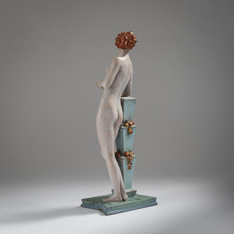 Bild 2 zu Objekt, Nude with a bird, c. 1930, Keramos, Wien, 153C 527