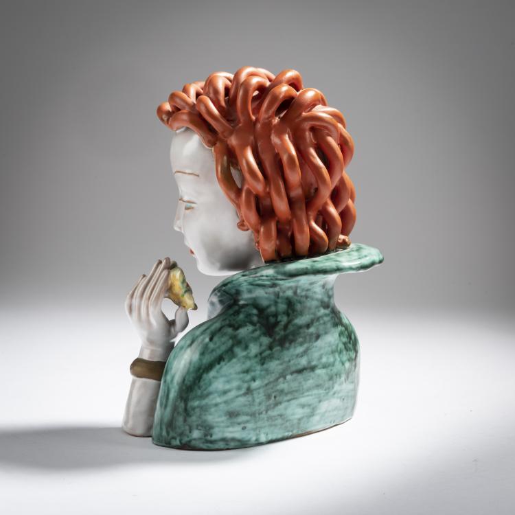 Bild 2 zu Objekt, Woman with curly hair, c. 1937, Adolf Prischl, Goldscheider, Friedrich, Wien, 153C 526