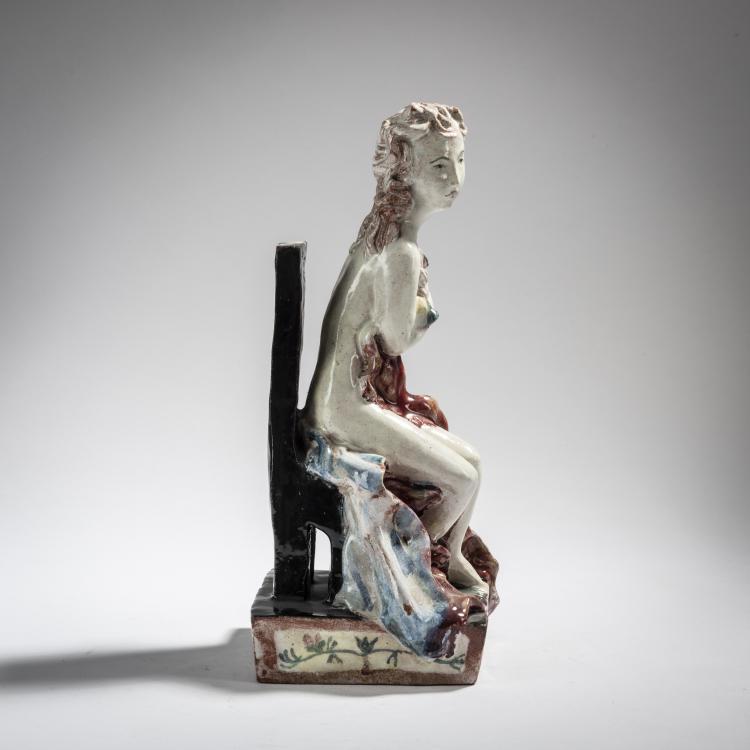 Bild 1 zu Objekt, Figure, seated, 1927, Susi Singer, Wiener Werkst&auml;tte, 153C 486