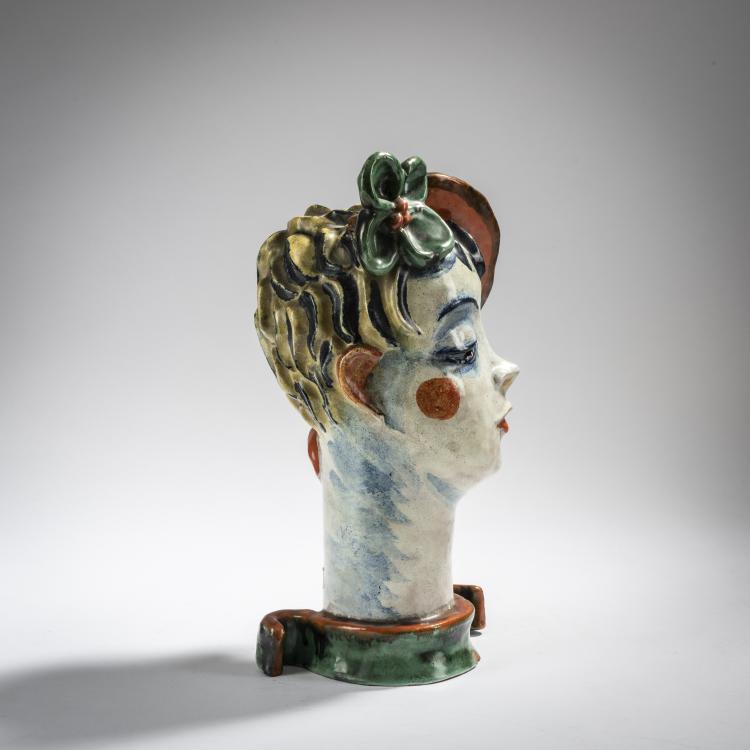 Bild 3 zu Objekt, Head, 1928, Vally Wieselthier, Wiener Werkst&auml;tte, 153C 491