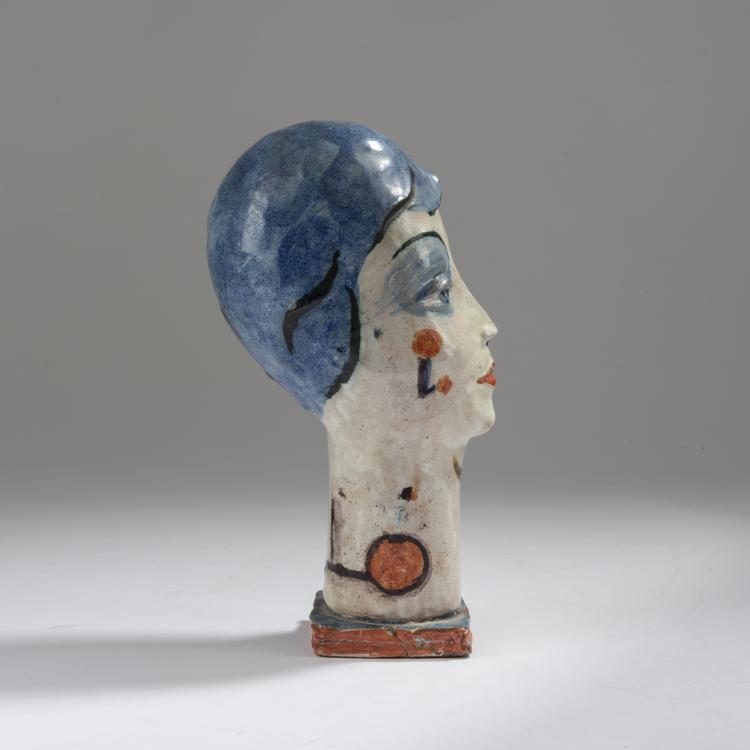 Bild 1 zu Objekt, Head, 1928, Gudrun Baudisch, Wiener Werkst&auml;tte, 153C 476