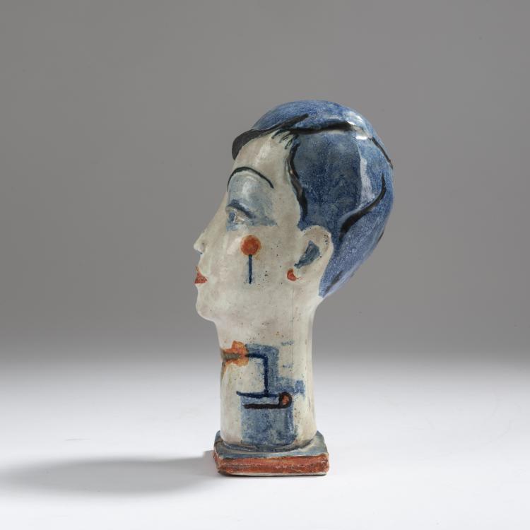 Bild 4 zu Objekt, Head, 1928, Gudrun Baudisch, Wiener Werkst&auml;tte, 153C 476