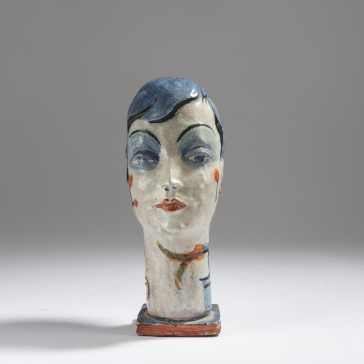 Bild 5 zu Objekt, Head, 1928, Gudrun Baudisch, Wiener Werkst&auml;tte, 153C 476