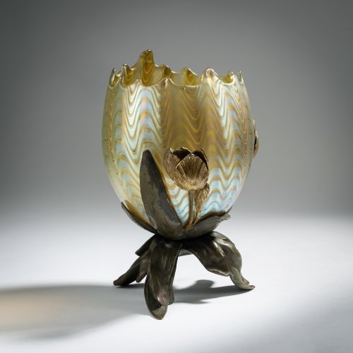'Phänomen' vase with bronze mounting for E. Bakalowits sons, 1899