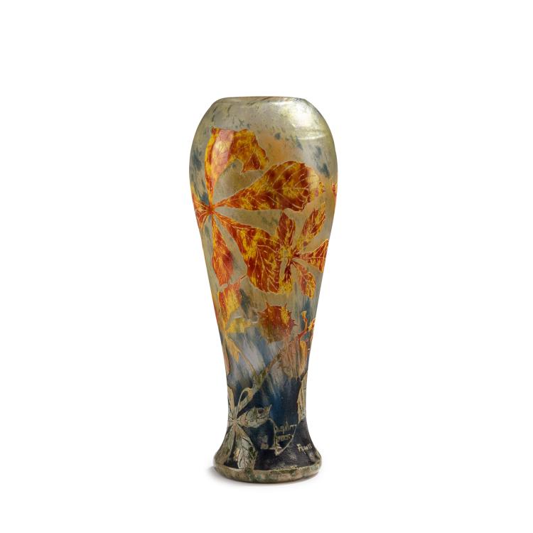 Hauptbild zu Objekt, Vase 'Marronier automnale', 1913, Daum Fr&egrave;res, Nancy, 153B 171