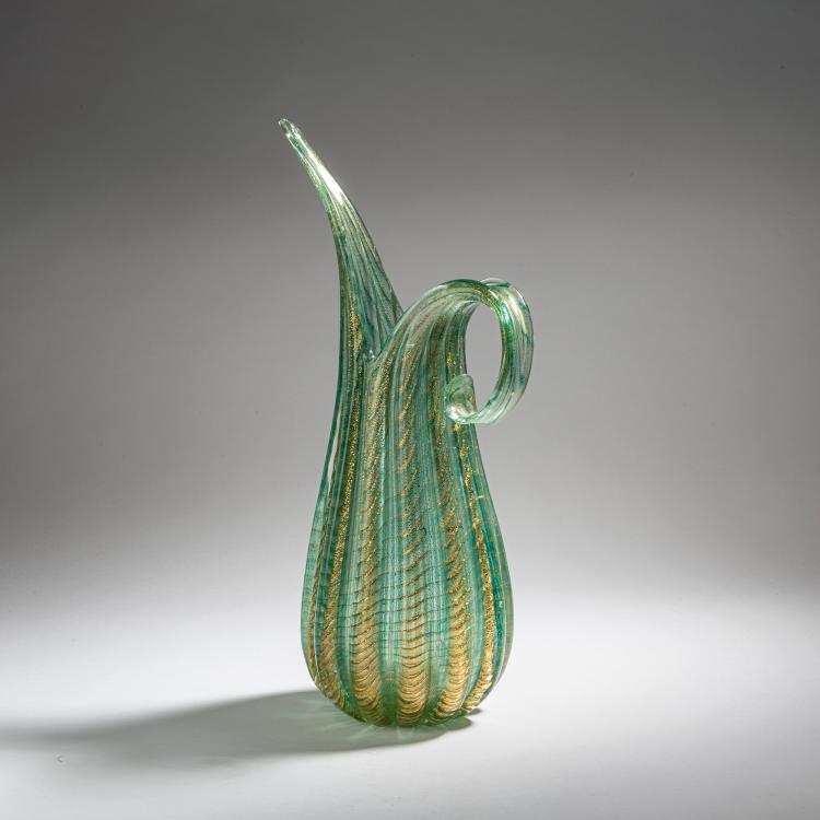 Hauptbild zu Objekt, Vase 'Cordonato oro', 1950, Ercole Barovier, Barovier & Toso, Murano, 152C 706