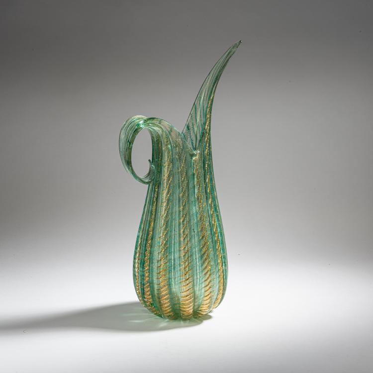 Bild 2 zu Objekt, Vase 'Cordonato oro', 1950, Ercole Barovier, Barovier & Toso, Murano, 152C 706