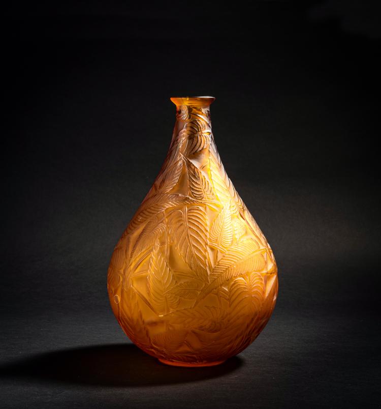 Hauptbild zu Objekt, Vase 'Sauges', 1923, Ren&eacute; Lalique, Lalique, Ren&eacute;, Wingen-sur-Moder, 153A 17