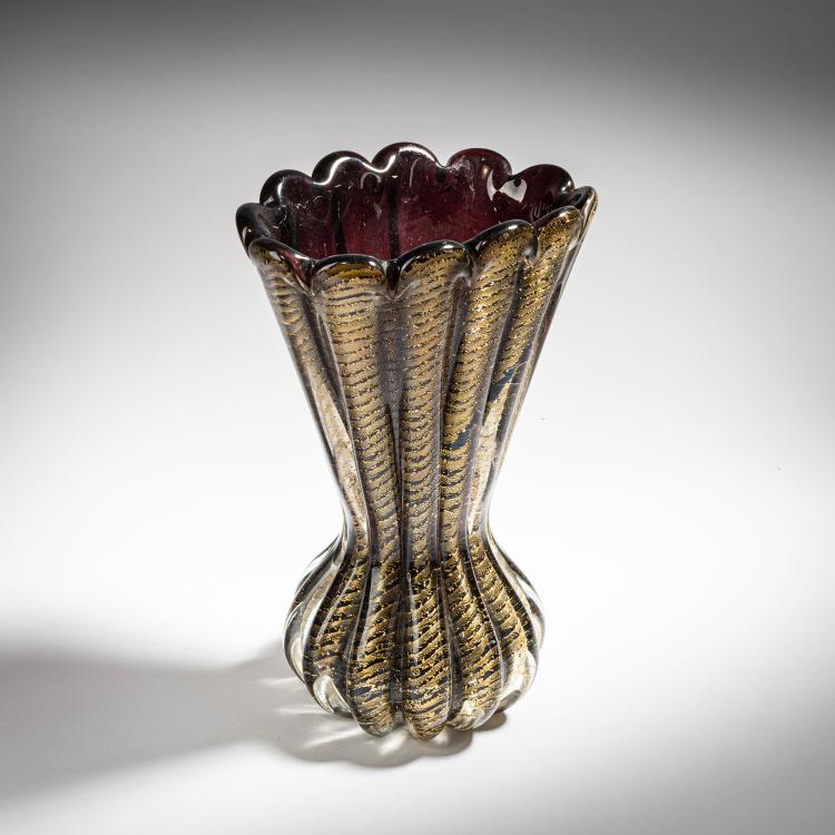 Bild 3 zu Objekt, 'Cordonato oro' vase, 1950, A.Ve.M., Murano, 152C 737