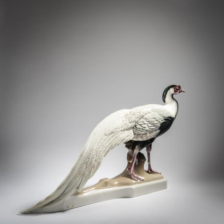 Bild 1 zu Objekt, Silver Pheasant, 1914, Theodor K&auml;rner, Nymphenburg, KPM, 153C 567