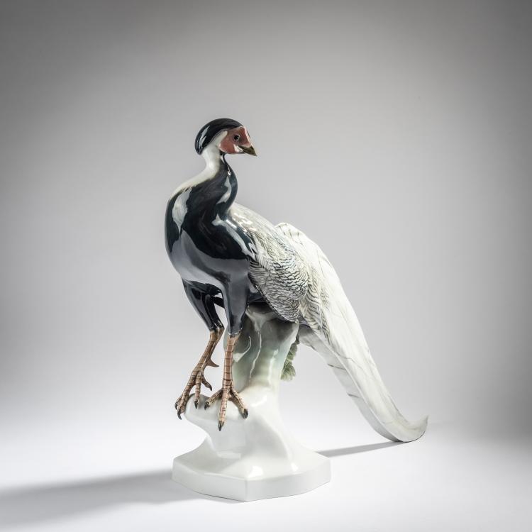 Hauptbild zu Objekt, Small silver pheasant, 1923, Theodor K&auml;rner, Rosenthal, Selb, 153C 573