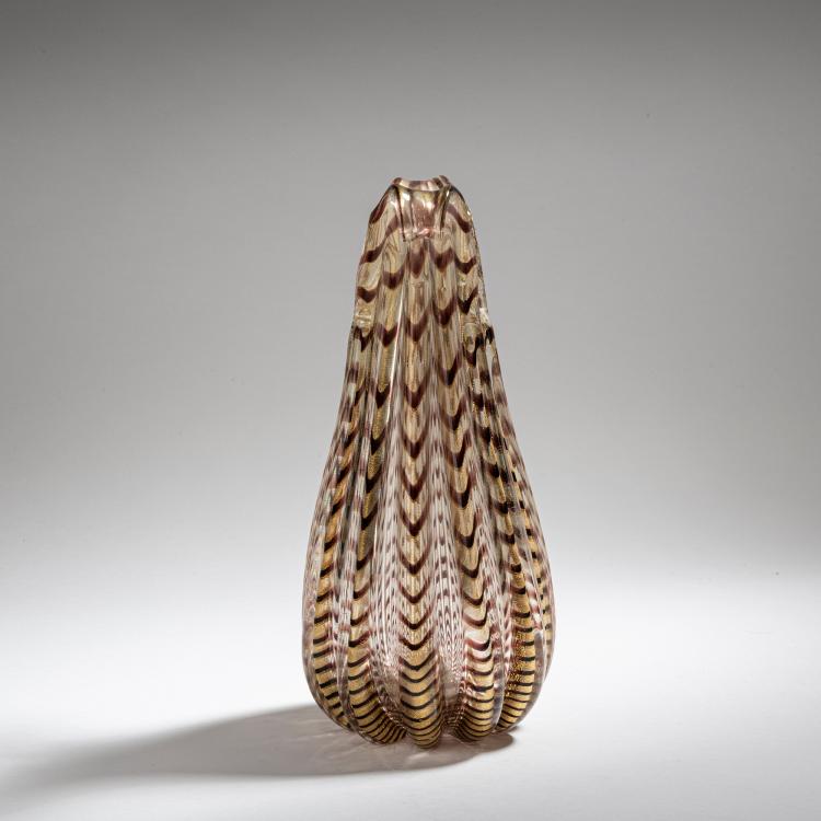 Bild 2 zu Objekt, Vase 'Zebrato', 1949, Ercole Barovier, Barovier & Toso, Murano, 152C 705