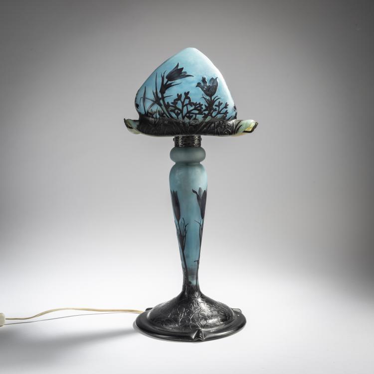 Bild 1 zu Objekt, Tischleuchte 'An&eacute;mones pulsatilles', 1913, Daum Fr&egrave;res, Nancy, 153B 172