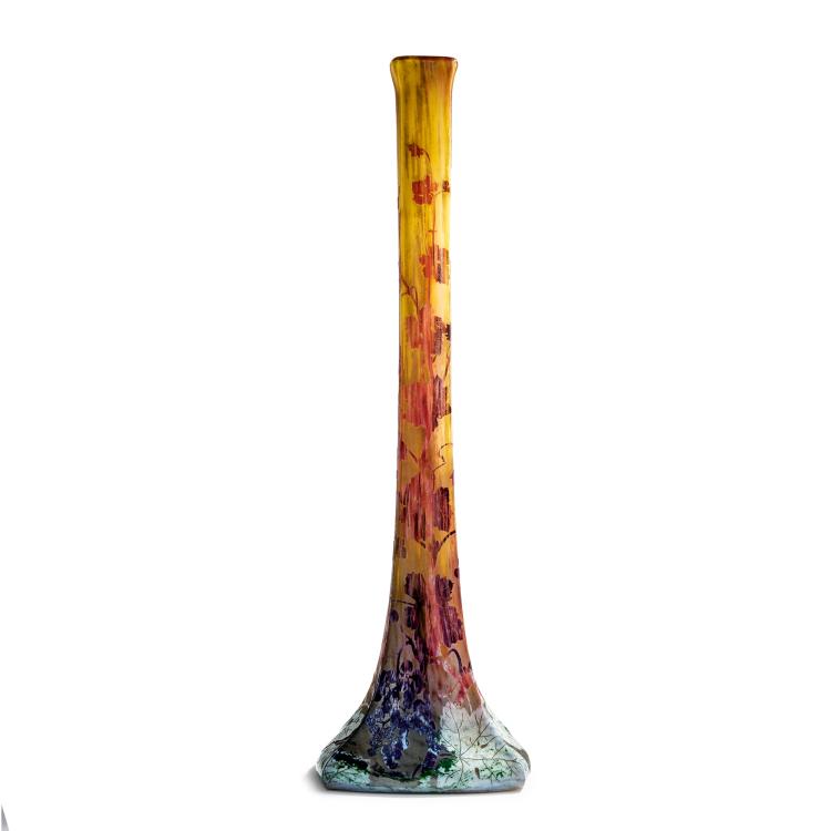 Hauptbild zu Objekt, Tall 'Vigne' vase, 1903/04, Henri Berg&eacute;, Daum Fr&egrave;res, Nancy, 153B 115