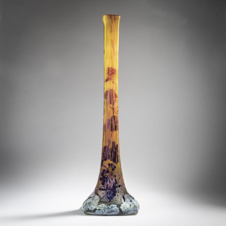 Bild 2 zu Objekt, Tall 'Vigne' vase, 1903/04, Henri Berg&eacute;, Daum Fr&egrave;res, Nancy, 153B 115
