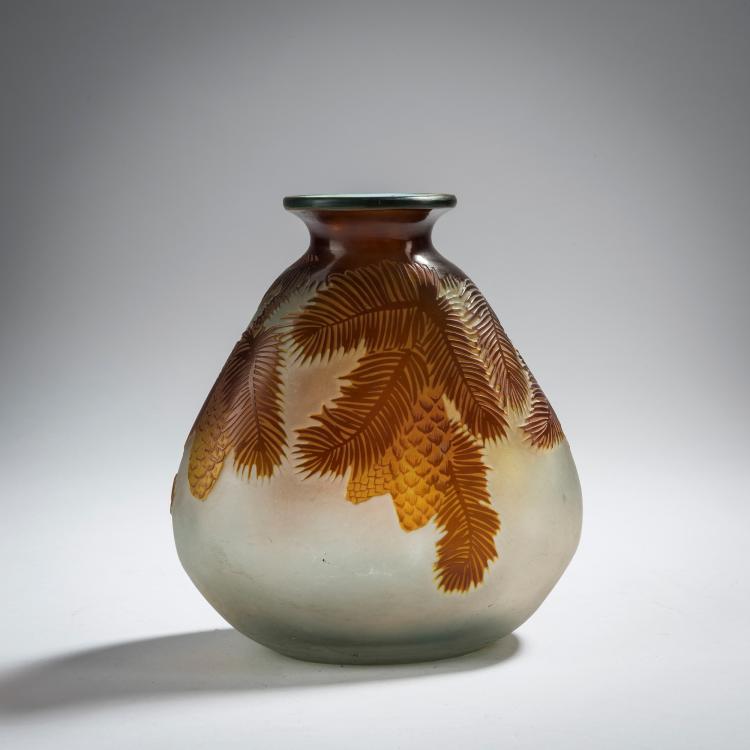 Hauptbild zu Objekt, Vase 'Epinette', 1908-14, Gall&eacute;, Etablissements, Nancy, 153B 221