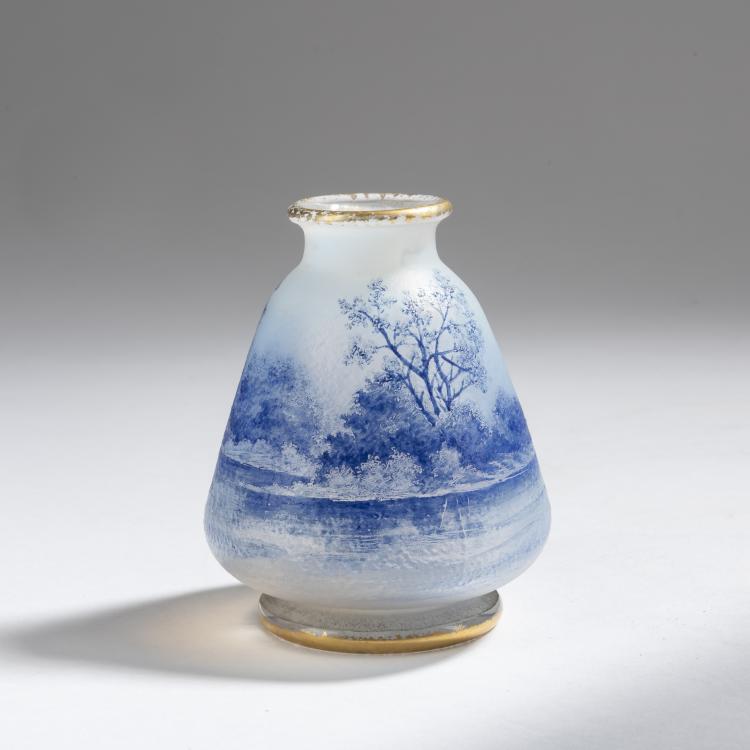 Bild 1 zu Objekt, Vase 'Delft', um 1898, Daum Fr&egrave;res, Nancy, 153B 101