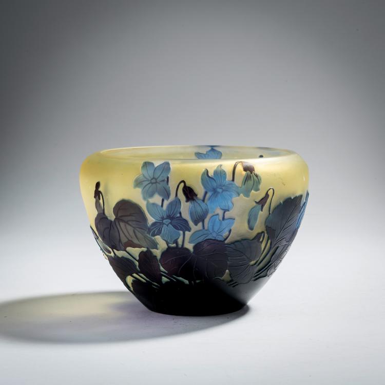 Hauptbild zu Objekt, Schale 'Violettes', 1908-14, Gall&eacute;, Etablissements, Nancy, 153B 223