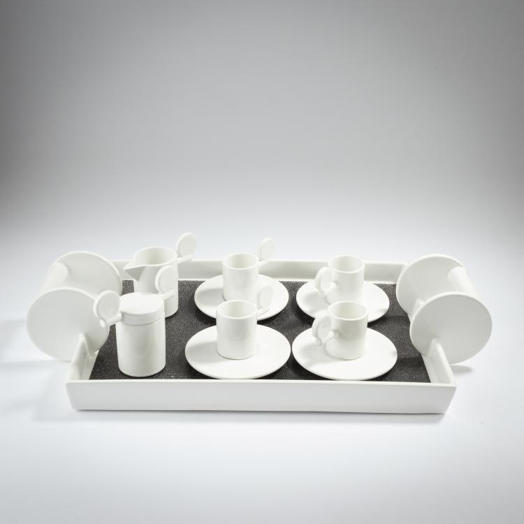Hauptbild zu Objekt, Service 'Discolo' with tray 'Discolaccio', 1985, Michele De Lucchi, Tendentse, Sesto Fiorentino, 152A 312