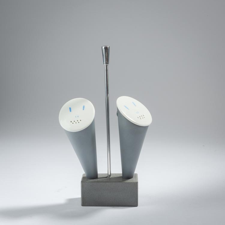 Hauptbild zu Objekt, Condiment stand 'Porta sale-pepe', 1987, Andrea Branzi, Alessi Tendentse, Crusinallo, 152A 318