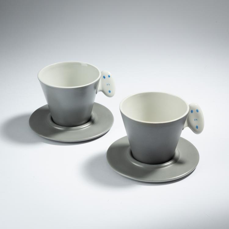 Bild 1 zu Objekt, Zwei Kaffeetassen 'Tatzona', 1986, Andrea Branzi, Alessi Tendentse, Crusinallo, 152A 313