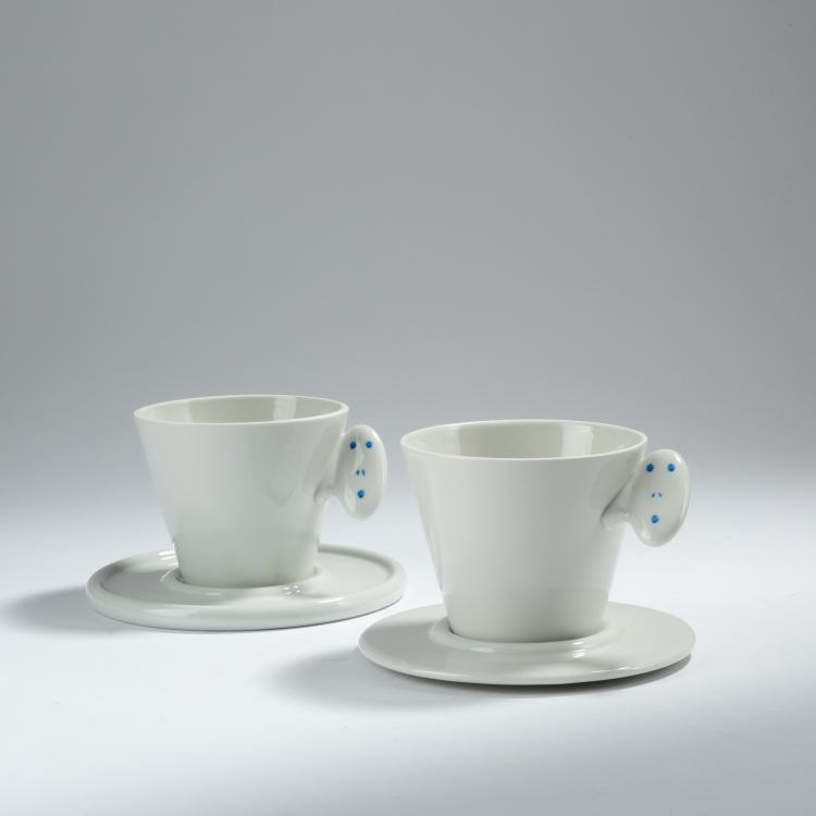 Bild 1 zu Objekt, Zwei Kaffeetassen 'Tatzona', 1986, Andrea Branzi, Alessi Tendentse, Crusinallo, 152A 314