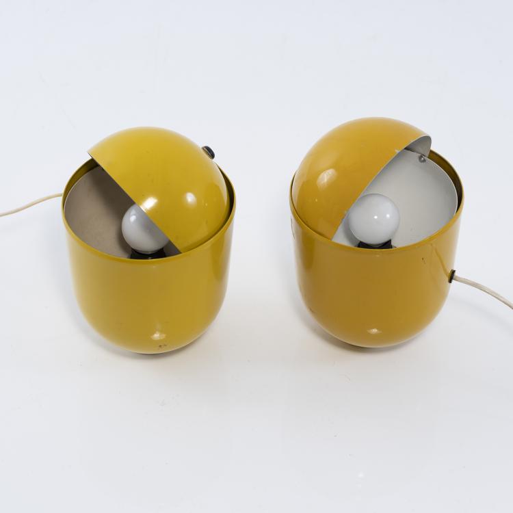 Bild 1 zu Objekt, Zwei Tischleuchten 'Elmo', 1971,  STR Imago DP, Imago DP, Mailand, 152A 272