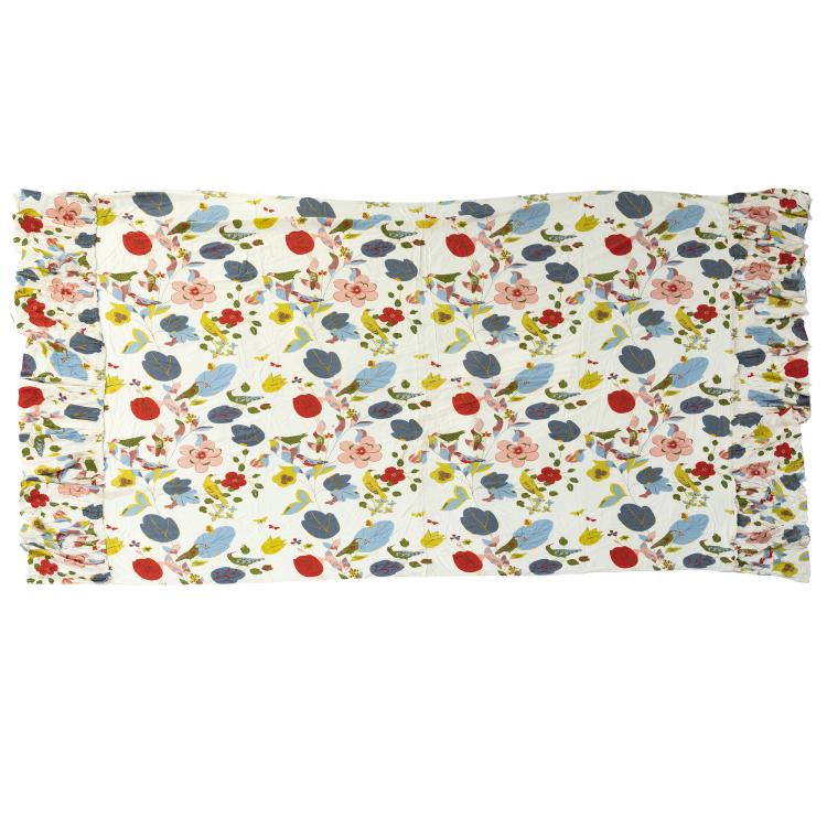 Hauptbild zu Objekt, 'Bunter Vogel' fabric made as a bedspread, 1957, Josef Hillerbrand, Deutsche Werkst&auml;tten, M&uuml;nchen, 152B 487