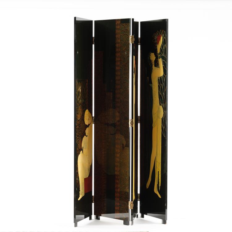 Bild 6 zu Objekt, Screen 'Quatre Figures', 1929, Jean Dunand (after), Frankreich, 153C 762