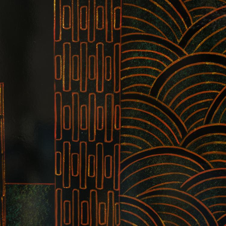 Bild 11 zu Objekt, Screen 'Quatre Figures', 1929, Jean Dunand (after), Frankreich, 153C 762