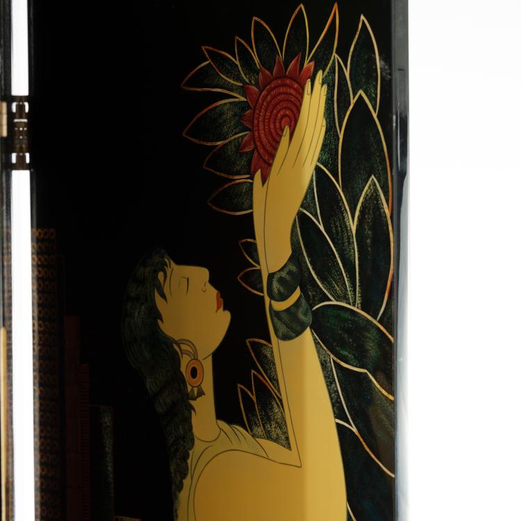 Bild 12 zu Objekt, Screen 'Quatre Figures', 1929, Jean Dunand (after), Frankreich, 153C 762