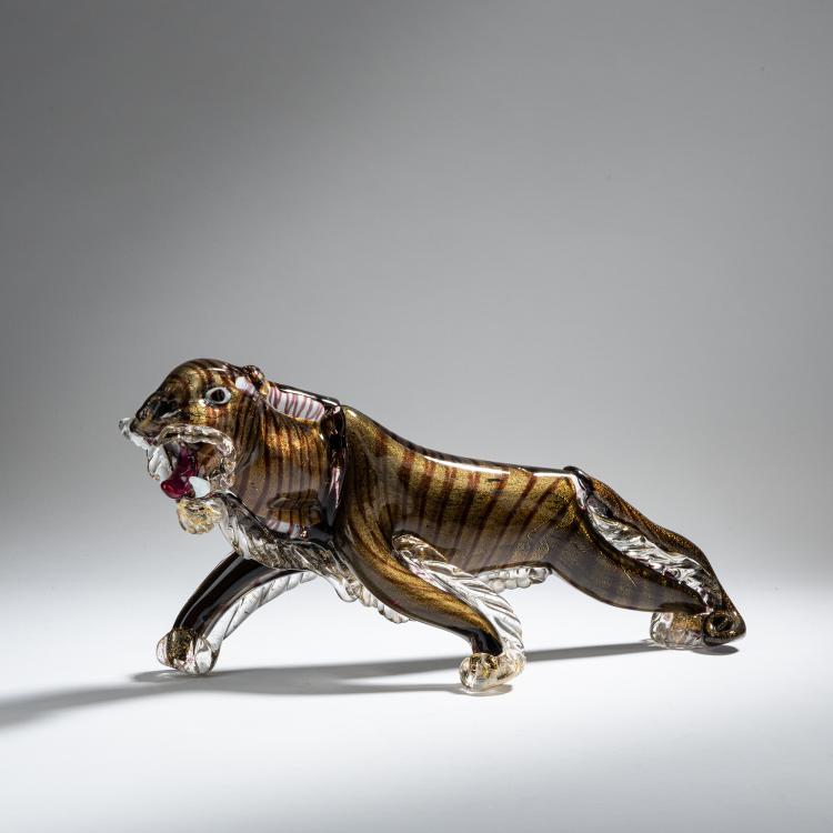 Bild 2 zu Objekt, Tiger, c. 1950, A.Ve.M., Murano, 152C 745