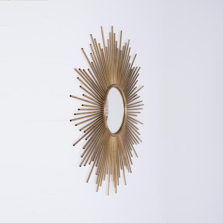 Bild 1 zu Objekt, Wall mirror 'Sun', c. 1970, Curtis Jer&eacute; (attributed),Curtis Freiler (attributed),Jerry Fels (attributed), Curtis Jere Co., New York (zugeschrieben), 152B 570