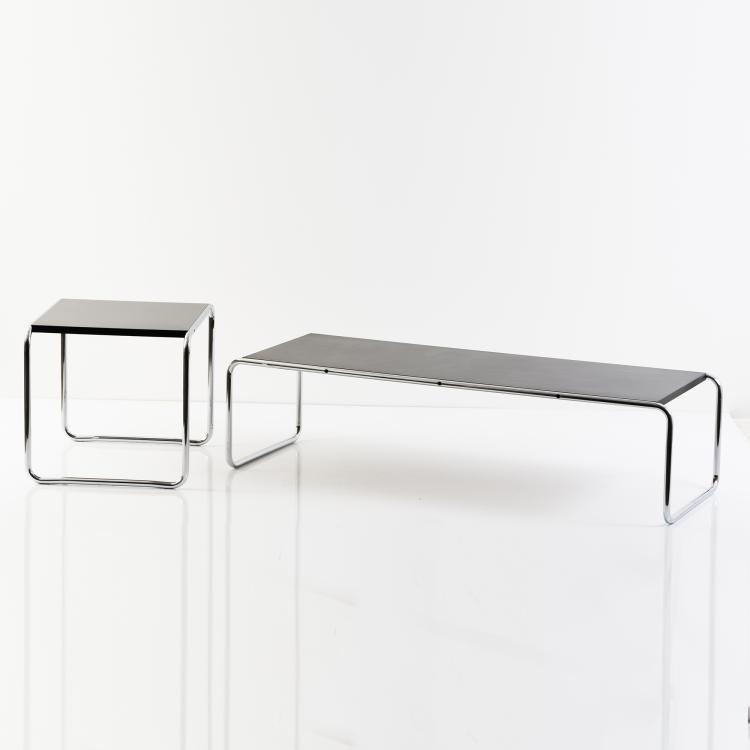 Bild 1 zu Objekt, Set of two sofa tables 'B-9' - 'Laccio', 1925/26, Marcel Breuer, Knoll International, New York oder Thonet, Frankenberg Gavina, 152B 373