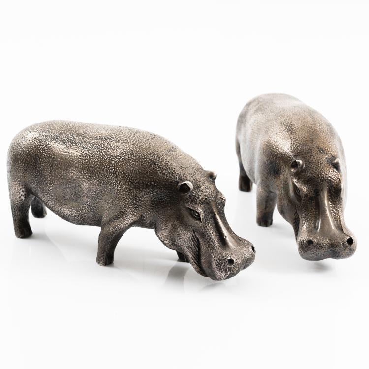 Bild 7 zu Objekt, Set of two hippos, 1970s, Almazan, Spanien, 152B 490