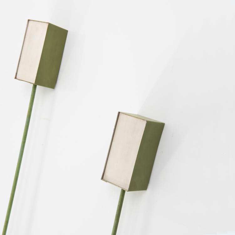 Bild 1 zu Objekt, Zwei Wandleuchten, um 1957, Italien, 152A 65