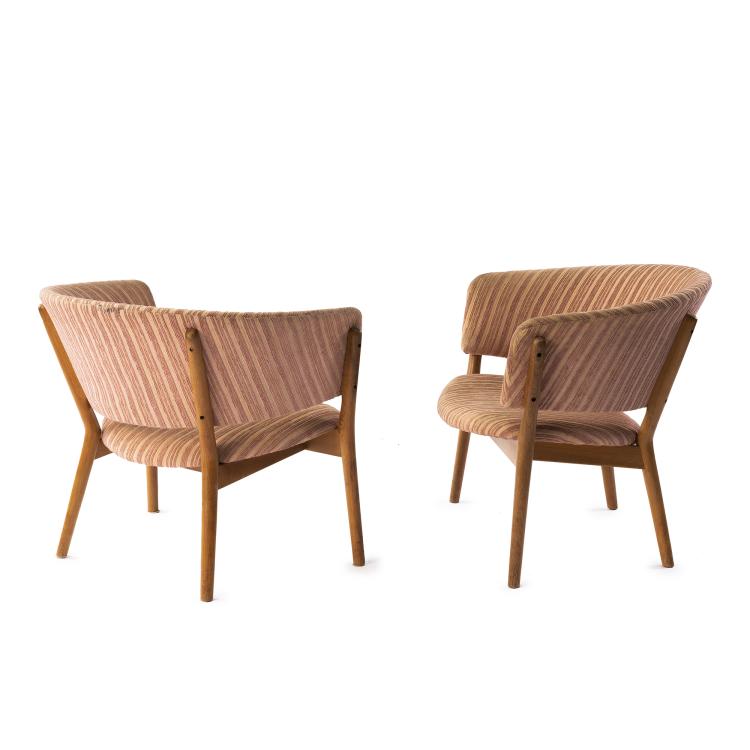 Hauptbild zu Objekt, Set of two lounge chairs '83', 1952, Nanna Ditzel, Willadsen, S&ouml;ren, Vejen, 152B 425