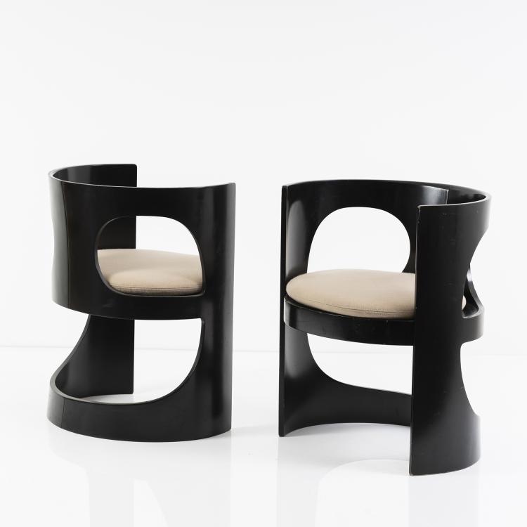 Bild 1 zu Objekt, Set of two 'Pre-Pop' lounge chairs, 1971, Arne Jacobsen, Asko Oy, 152B 558