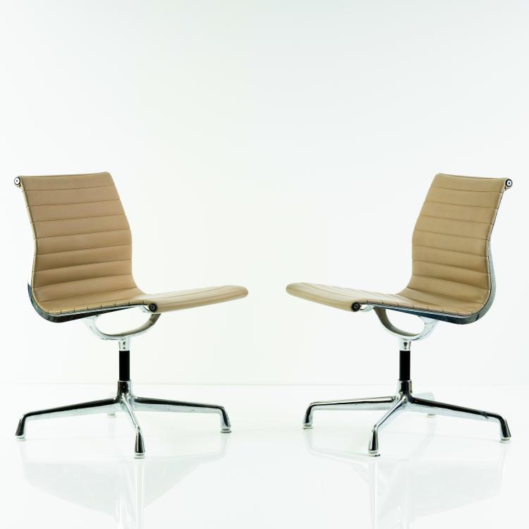 Hauptbild zu Objekt, Set of two 'Aluminum Group' chairs, 1958, Charles Eames,Ray Eames, Miller, Herman, Zeeland, 152B 468