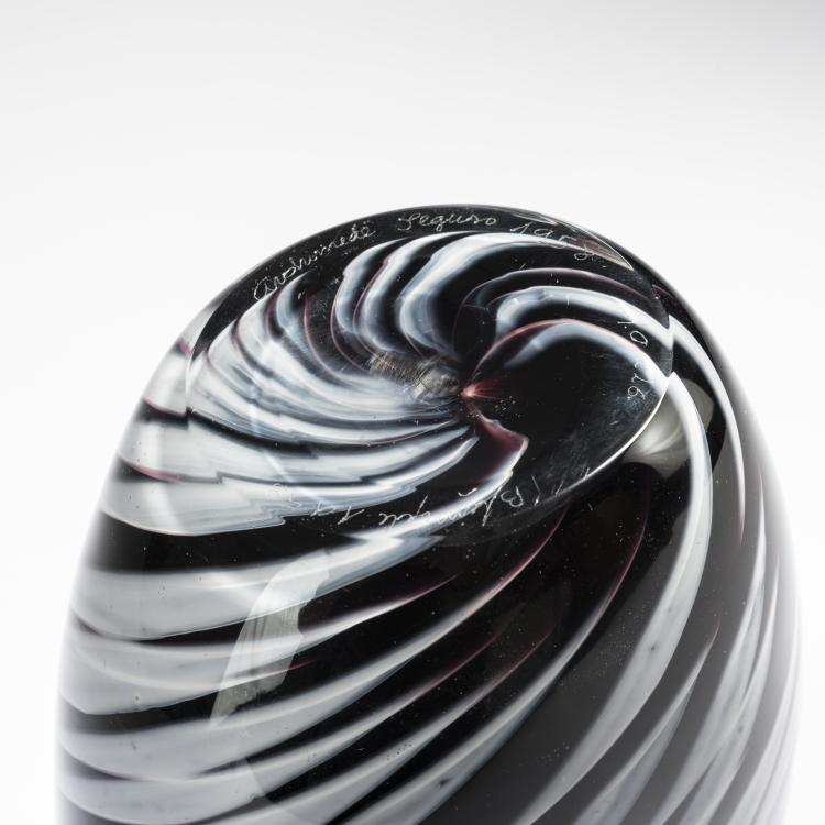 Bild 2 zu Objekt, Vase 'Fantasia bianco nera', 1958, Archimede Seguso, Seguso, Archimede, 152C 797