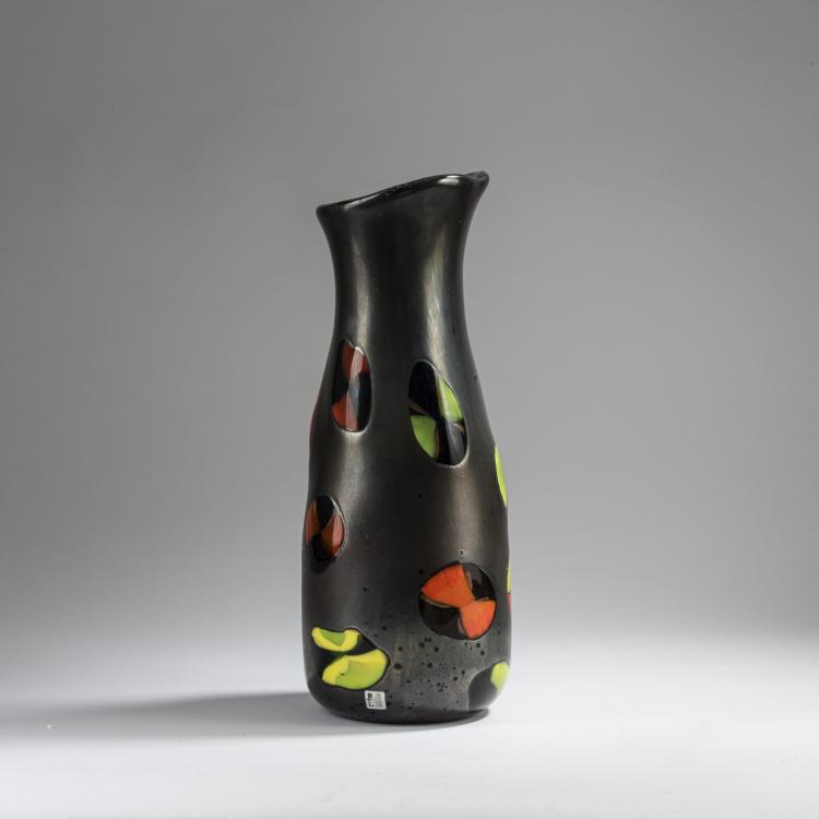 Bild 1 zu Objekt, Vase 'Nerox', um 1962, Ermanno Toso, Toso, Fratelli, Murano, 152C 812