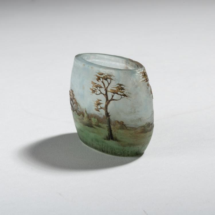 Bild 2 zu Objekt, Miniatur-Vase 'Arbres en &eacute;t&eacute;', 1903-05, Daum Fr&egrave;res, Nancy, 153B 114