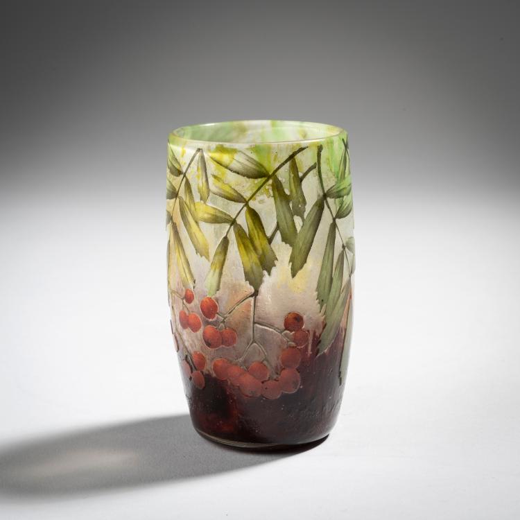 Hauptbild zu Objekt, Small 'Sorbiers' vase, c. 1903, Henri Berg&eacute; (attributed), Daum Fr&egrave;res, Nancy, 153B 116